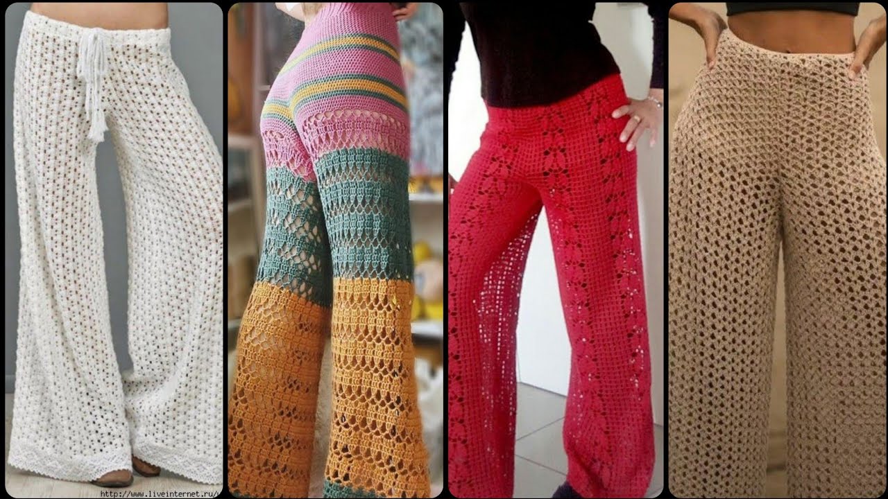 Crochet women Pants Ideas - Top classic Handknitted Pants Ideas - YouTube