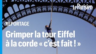 Grimper la tour Eiffel à la corde, Anouk Garnier l'a fait