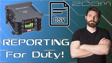 ALL OF THE DATA!!! Sound Reports in the Zoom F6 (Zoom F6 Part 40)