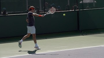 Roger Federer Backhand In Super Slow Motion 5 - Indian Wells 2013 - BNP Paribas Open
