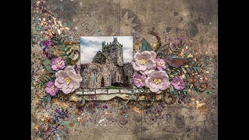 Mixed Media layout for 7 Dots Studio