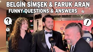 Funny Q&A With Belgin Simsek & Faruk Aran English Subles Şimşek