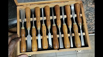 IMOTECHOM 12-Pieces Woodworking Wood Carving Tools Chisel Set with Walnut Handle, Wooden Stor Review