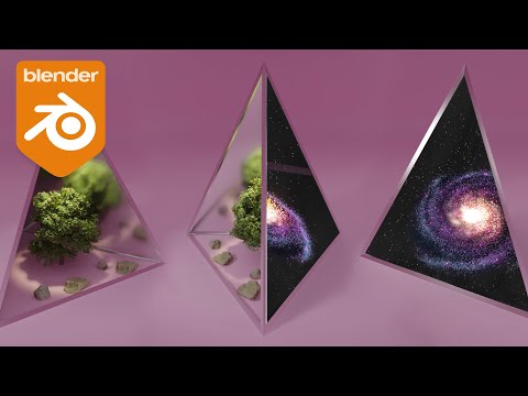 Interdimensional triangle in blender.