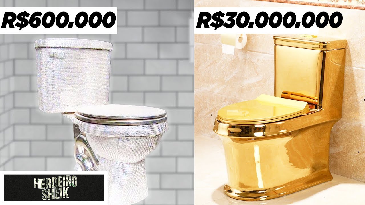 BANHEIRO DE RICO! VEJA ESSE VASO SANITÁRIO DE OURO YouTube
