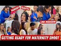 Getting Ready For My MATERNITY SHOOT | MAKEUP | HAIRSTYLE | Pamal Creations
