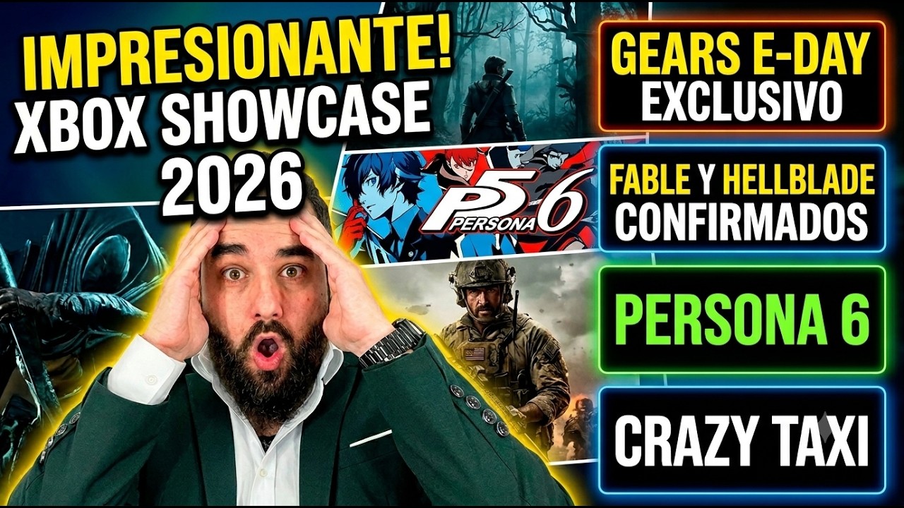 IMPRESIONANTE xbox showcase 2026 Gears E Day Exclusivo FAble persona 6 Crazy taxi  HEllblade Senua episode artwork