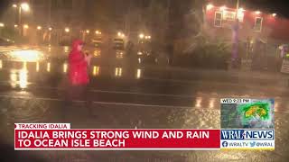Idalia brings strong winds and rain to Ocean Isle Beach