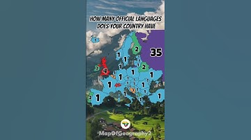 How many official languages does your country have #geography #europe #geotuber #mapping #map