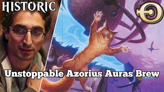Unstoppable Azorius Auras Brew | UW Auras (Histo) | Historic Bo3 | Mythic Rank Gameplay |