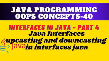 Interfaces, upcasting and downcasting in interfaces java || Which is possible in Java Interfaces??