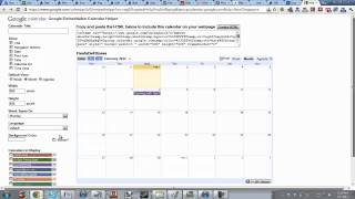 Adding a Google calendar Widget html to your website.mp4