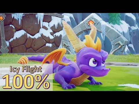 Spyro The Dragon Remastered | Icy Flight 100% Walkthrough