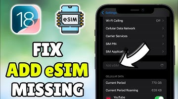 *UPDATED* How To Fix Add E-SIM Option Missing on iPhone iOS 18 - Fix eSIM Option Missing