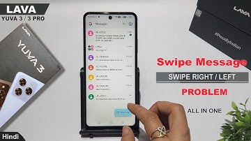 Message Swipe actions lava yuva 3 pro | Lava yuva 3 Customise swipe right | Set archive