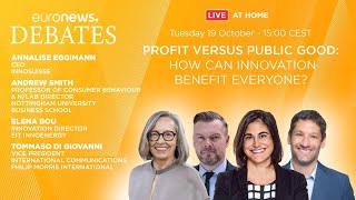 Euronews Debates: Profit vs public good: How can innovation benefit everyone? | LIVE