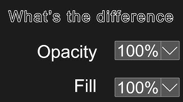 Photoshop - Opacity and FIll