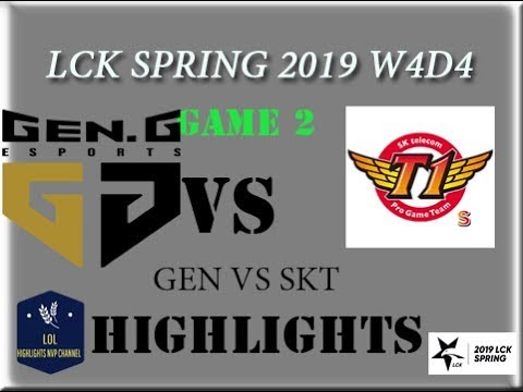 skt1400 (LCK 2019) GEN vs. SKT Highlights G2 | W4D4 | LCK Spring Split (2019)| Gen.G Esports vs SKT1