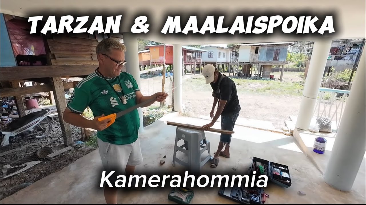 Tarzan ja minä kameran asennushommissa