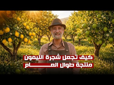 كيف تجعل شجرة الليمون نتج شهريا طوال العام صيفا وشتاء