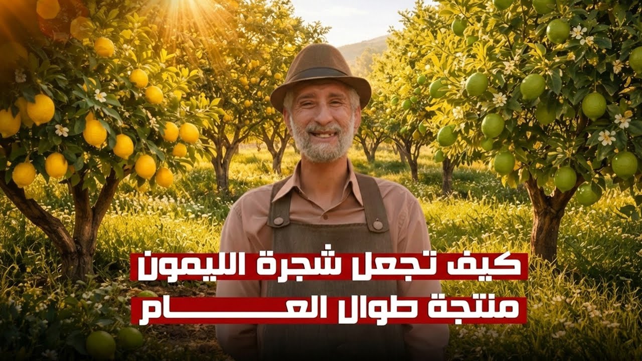 كيف تجعل شجرة الليمون نتج شهريا طوال العام صيفا وشتاء