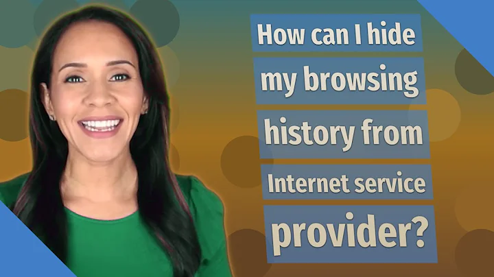 How can I hide my browsing history from Internet service provider?