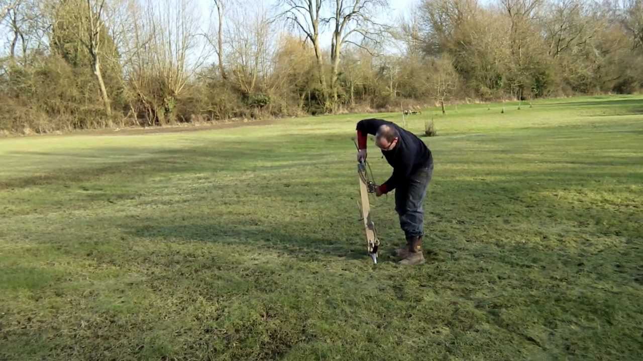 Tod of Tods Stuff shoots a 1250lb medieval windlass crossbow - YouTube