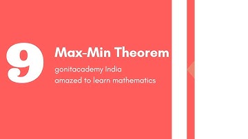 9-Supremum Infimum Theorem