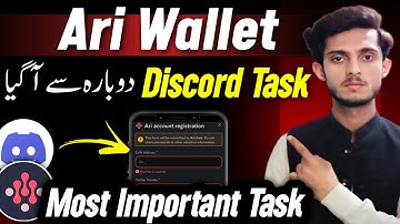 Ari Wallet discord Task kaise kare | Ari account Registration | Ari Wallet Discord registration