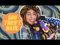 WHAT $60 GETS YOU THRIFTING IN FLORIDA! FUNKY THRIFT HAUL + TRY ON