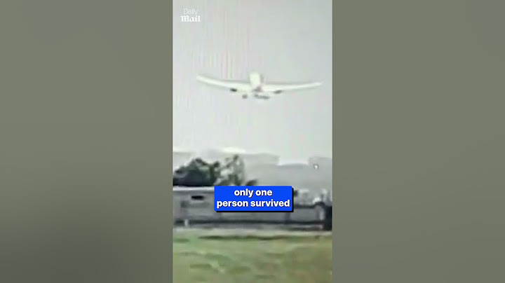 Terrifying CCTV footage of Air India crash
