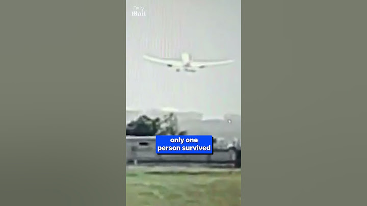 Terrifying CCTV footage of Air India crash