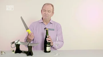 Wie funktioniert ein Champagnersäbel?