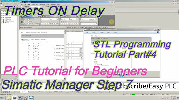 STL Language Programming Tutorial Step 7 PLCSim Part#4 How to program Timers in STL language