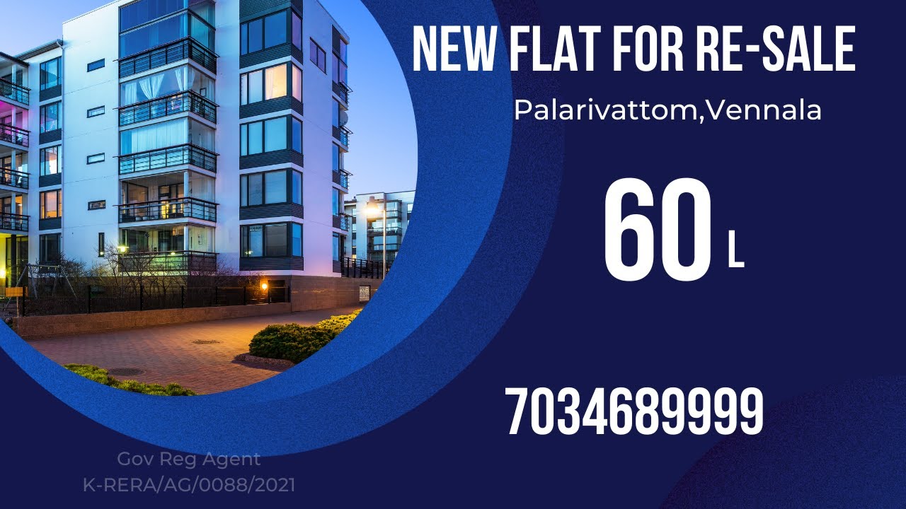 Flat For sale in Kochi3bhk New furnished flat re SalePalarivattom