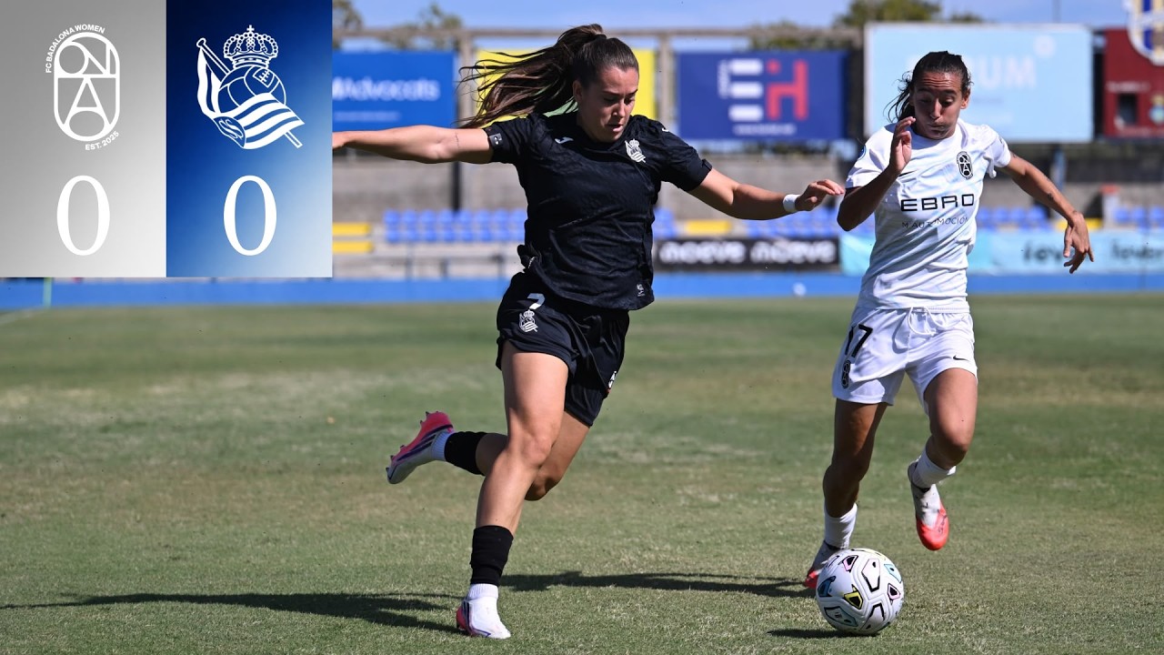 HIGHLIGHTS | Liga F 26-27 | J4 | FC Badalona Women 0-0 Real Sociedad