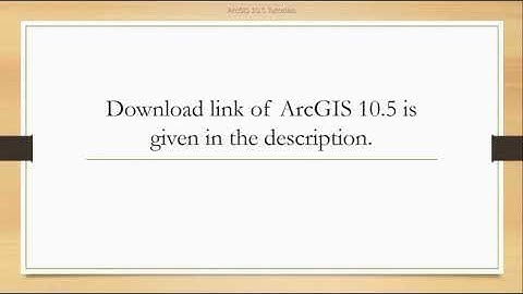 How to install ArcGIS 10.5 software