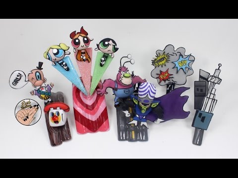 3D Superhero Nails- Powerpuff Girls (Next Top Nail Artist Week 9)