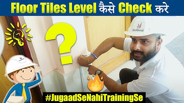 How to Check Floor Tiles Level | How to use a Water Level Pipe for Levelling || By CivilGuruji