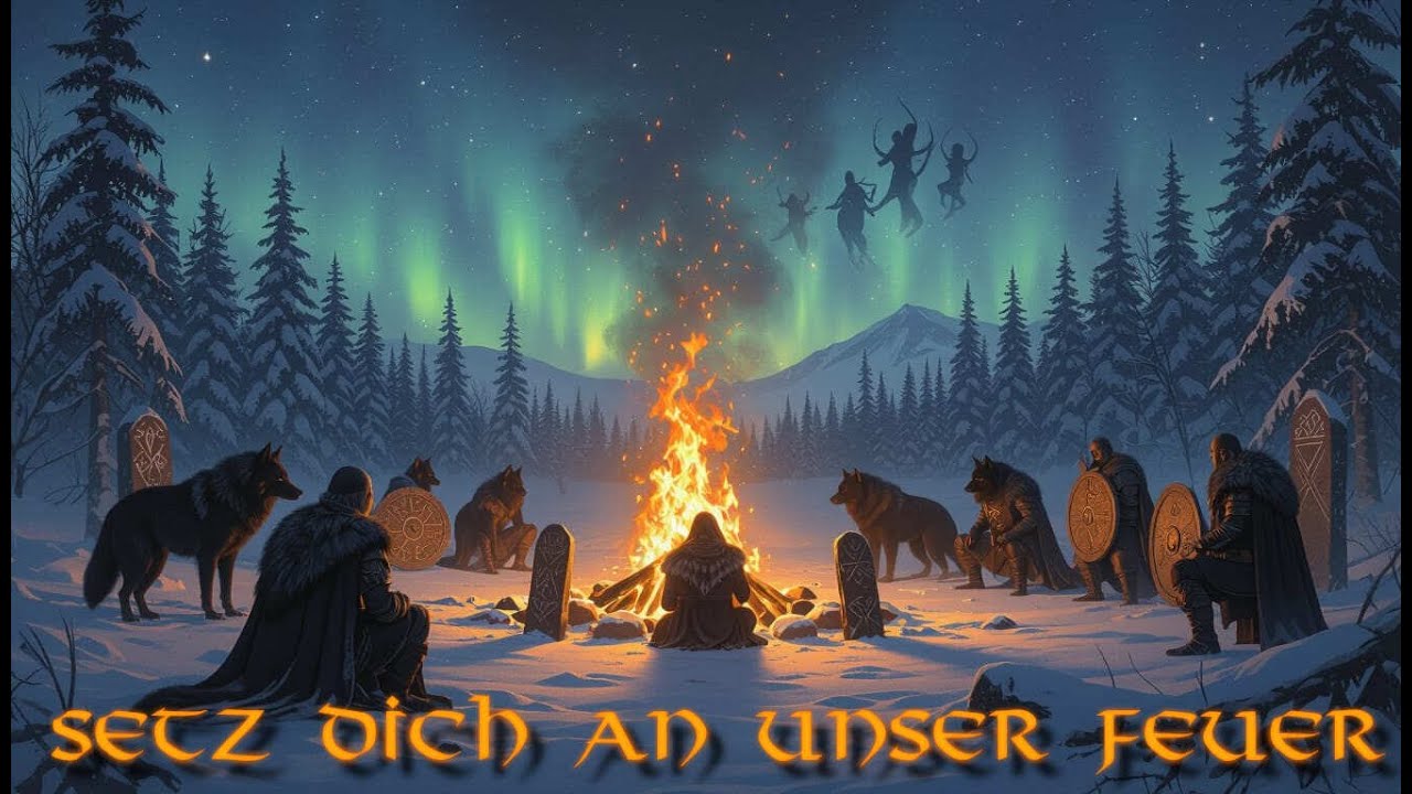 🔥🐺 Setz dich an unser Feuer 🐺🔥- Wolfspirit orginal