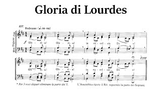 Video thumbnail of "Gloria di Lourdes (J.P. Lécot) - 4 voci e Organo"
