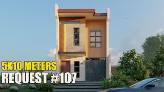 5x10 Meters 3 Bedroom House Design (REQUEST #107)