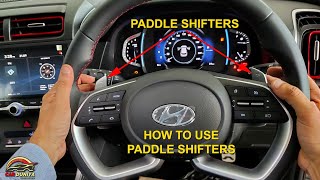 PADDLE SHIFTERS क्या होते है ! HOW TO USE PADDLE SHIFTERS IN A CAR ! DEMO ON CRETA AUTO DCT !!!