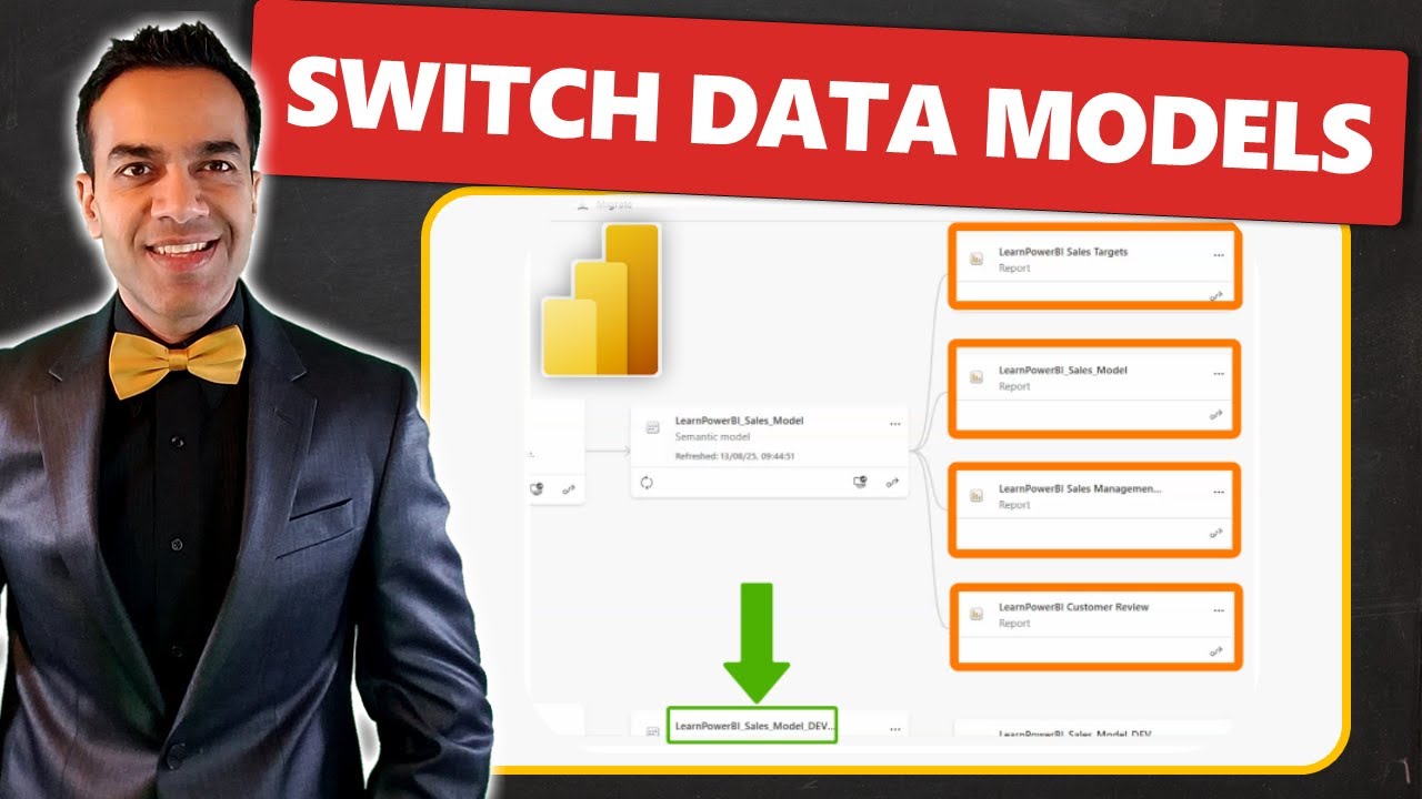How to Switch Power BI Reports 📊 to a Different Dataset or Model ...