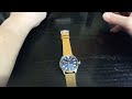 PARNIS 44mm ROYAL BLUE ROMANS DIAL MECHANICAL MANUAL 6497 MOVEMENT STAINLESS STEEL WATCH UNBOXING