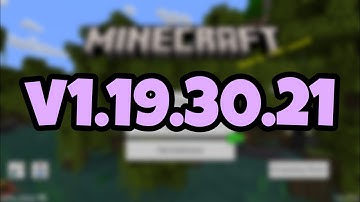 NEW MINECRAFT PE 1.19.30.21 BETA!!! Minecraft Bedrock Edition Update
