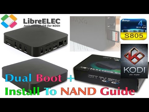 MXQ S805 LibreELEC 8 KODI 17 - How To Install To Internal NAND Memory Using Putty - SSH Guide