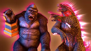 Yeet Skrt (Godzilla VS Kong) EPIC BATTLE at SNL | Godzilla X Kong New Empire Animation