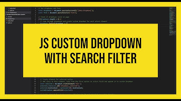 Custom select box/dropdown with search filter using HTML, CSS and JavaScript
