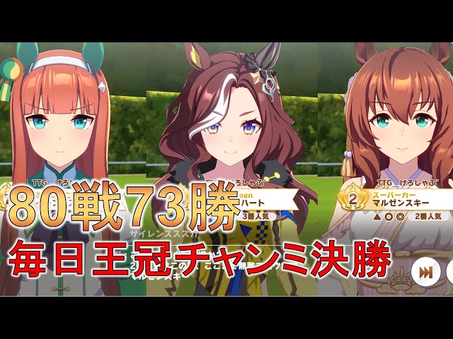 ウマ娘】毎日王冠チャンミ決勝ラウンド/正月マルゼン/サイレンススズカ